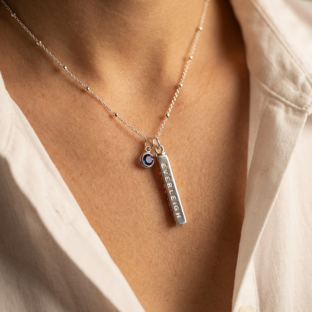 New Baby Birth Stat Necklace – KinMarked