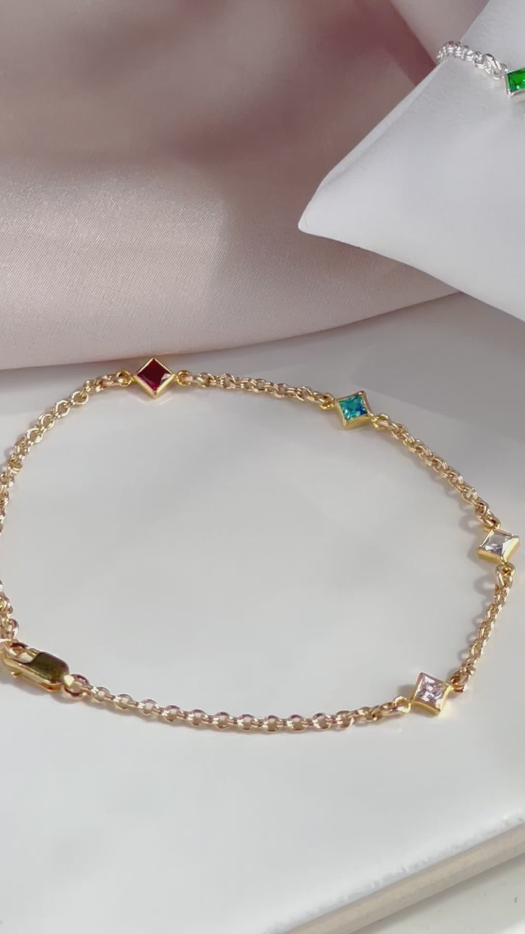 Family Prism Bracelet -Family Birthstone Bracelet