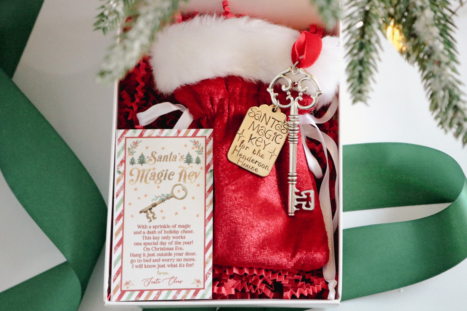 Magic Santa Key - Personalized Christmas Ornament for Holiday