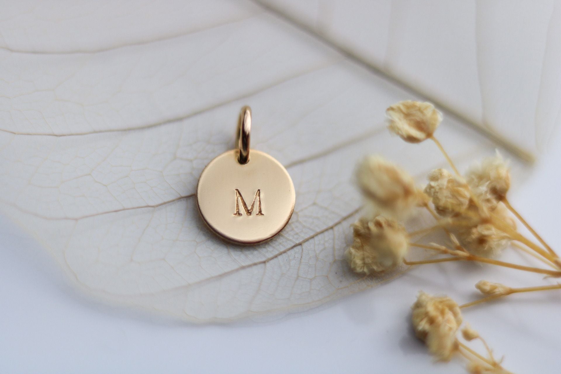 Mini Initial Disc Charm – KinMarked